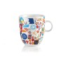 Guzzini Gocce Alphabet Mug, Porcelain, Multicolore, 8.5 cm