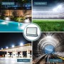 NATUR Faretto 300W Fari LED per Esterno 30000LM Proiettore Moda Leggero, Faro Impermeabile IP66 per Giardino Cortile, Lampada Lu
