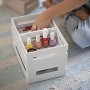 Guzzini Tidy&Store Kitchen Active Design Set 3 Cassette Circle, 23 x 16 x 16 cm, Bianco (Re-Grey)
