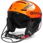 Briko Slalom, Casco da Sci/Neve Unisex-Adulto, Arancione (Shiny Orange) -Nero, 58 cm