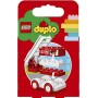 LEGO Duplo My First Autopompa Camion a 4 Ruote, Include Decorazioni di Passeggeri e 1 Scala sul Tetto per Ispirare il Gioco di F