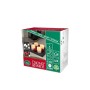 Konstsmide 1977-550 / Set di 4 candele in cera rosso con effetto di cera sciolta / 4 diodi bianco caldi/a batteria