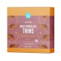 Marchio Amazon - Happy Belly - Chips di cioccolato al latte belga - Caramello e sale marino,4x125g
