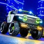 FP-TECH Auto ELETTRICA per Bambini Macchina Jeep 2 POSTI 4WD 12V con Telecomando USB MP3 (Bianco)