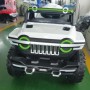 FP-TECH Auto ELETTRICA per Bambini Macchina Jeep 2 POSTI 4WD 12V con Telecomando USB MP3 (Bianco)