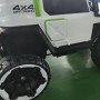 FP-TECH Auto ELETTRICA per Bambini Macchina Jeep 2 POSTI 4WD 12V con Telecomando USB MP3 (Bianco)