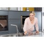Vileda Spugna Clean & Shine Inox 3in1 Sponge, 0, Grigio, Rosa, 150 x 95 x 46