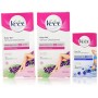VEET Strisce Depilatorie Corpo e Gambe per Pelli Normali con Strisce Depilatorie per Ascelle e Bikini, 3 Confezioni da 16 Pezzi