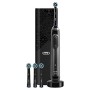 Oral-B Genius X Luxe Edition Spazzolino Elettrico Ricaricabile, 1 Spazzolino Premium Nero con Intelligenza Artificiale, 4 Testin