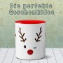 Tazza con un vin brulé. Con renna, divertente scrittura, Natale, punch, bicchiere per vin brulé, mercatino di Natale, tazza pu