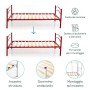 DOLCI SOGNI Letto A Castello SCOMPONIBILE Rosso con Rete A DOGHE 80X190