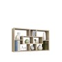 13Casa - Liberty B6 - Libreria a muro. Dim: 85x16x47,5 h cm. Col: Rovere. Mat: Nobilitato., beige