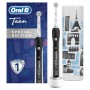 Oral-B Teen Spazzolino Elettrico Ricaricabile, 1 Manico Nero e 1 Custodia da Viaggio