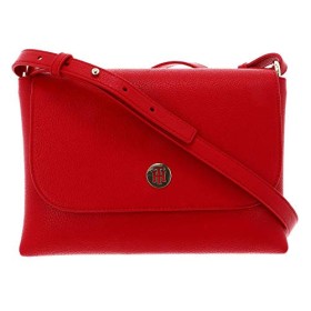 Tommy Hilfiger Th Core Flap Crossover, Borse Donna, Rosso (Barbados Cherry), 1x1x1 centimeters (W x H x L)