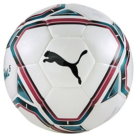 Puma teamFINAL 21.5 Hybrid Ball, Pallone da Calcio Unisex-Adult, White-Rose Red-Ocean Depths Black, 5