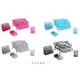 Exerz Premium Mesh Ufficio Set di 4 PZ - Ripiano Portalettere, Portatessere, Supporto Per Block-Notes & Graffette, Ripiani Per F