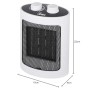 Ardes AR4P07W Annie Termoventilatore Ceramico PTC Compatto, 2 Potenze con Pannello Comandi e Maniglia Bianco