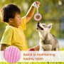 Giocattoli da masticare per cuccioli JYPS, set di giocattoli per dentizione per cani 4 pezzi con in cotone e palla, giocattoli d