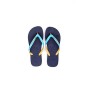 Havaianas Brasil Mix, Flip-Flop Unisex-Adulto, Navu Blue Turquoise Burned Yellow, 43/44