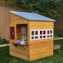 Kidkraft 182 - Moderna Casetta Giocattolo da Esterni, in Legno, per Il Giardino, Include Cucinino e Accessori, per Bambini