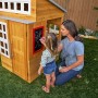 Kidkraft 182 - Moderna Casetta Giocattolo da Esterni, in Legno, per Il Giardino, Include Cucinino e Accessori, per Bambini