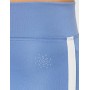 Marchio Amazon - AURIQUE Leggings Sportivi 7/8 con Banda Laterale Donna, Blu (blu colonia)., 46, Label:L