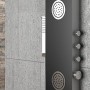 Colonna Doccia 006 Alluminio Black/White 3 Funzioni 2 Bocchette Idro Lombari L22xP44xH145