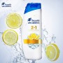 Head & Shoulders Citrus Fresh Shampoo Antiforfora per Capelli Grassi 2 in 1, Maxi Formato Pacco da 3 x 540 ml