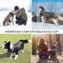 Idepet Giacca per cani Cappotto caldo, Tuta da sci per animali resistente all'acqua, Abbigliamento per cani riflettente antivent