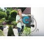 Gardena 8022-20 Roll-Up Avvolgitubo a Parete Orientabile, Elementi di Sistema e Lancia, 15 m, Blocco a Passi Brevi