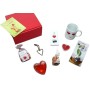 Generico regalo di San Valentino con regali a forma di cuore abbinati.