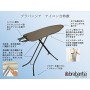 Brabantia asse da stiro con cuscinetto in silicone, extra large, plastica, Ice Water, B, acciaio inossidabile