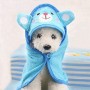 Fiyuer Accappatoio per Cani 2 PCS Asciugamano Cani Piccoli Asciugatura Rapida per Cane Pigiama Piccolo Blu Verde