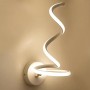 Modeen Lampada da parete a spirale a LED Semplice e moderna Creatività Lampada da comodino Camera da letto Lampada da parete La