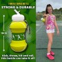 FunKitZ Borraccia per Ragazzo e Ragazza -Divertente e Indistruttibile, in Silicone Apribile e Richiudibile, Antigoccia-Senza BPA