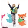 LÄSSIG Zainetto per bambini per Asilo o Tempo Libero con Cintura Toracica/ Mini Backpack, Little Tree Fox