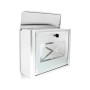 Relaxdays Cassetta Posta con Motivo a Lettera, Argento, 14x35.5x30.5 cm