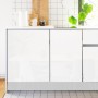 Carta da Parati Adesiva Bianco Perlato Carta Adesiva per Mobili Pellicola Impermeabile Vinile Adesivi da Cucina in PVC Bagno Dur