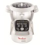 Moulinex HF802AA1 Cuisine Companion Robot da Cucina Multifunzione con 6 Programmi Automatici, 1550 watt, Bianco/Argento
