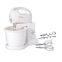 Moulinex HM412 Prep Line - Frusta con Ciotola, Amovibile, Potenza 450 W, Capacità 2.5 l, 5 Velocità, Funzione turbo, Bianco
