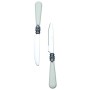 Exzact Set Posate Avorio per Panna 24 pz, Acciaio Inossidabile con Manico Dettagliato, Tradizionale, Elegante, Stile Vintage/Ant