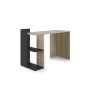 Home Heavenly® - Scrivania, tavolo da ufficio, modello Tokio, stile minimalista, industriale, mobile multifunzione 2 in 1, con 
