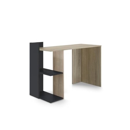 Home Heavenly® - Scrivania, tavolo da ufficio, modello Tokio, stile minimalista, industriale, mobile multifunzione 2 in 1, con 