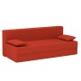 Baldiflex Divano Letto 3 Posti Modello TreTris Rivestimento Sfoderabile e Lavabile, Colore Rosso Cardinale