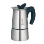 Bialetti Musa Nuova - Caffettiera in Acciaio Inossidabile, Argento, da 6 Tazze