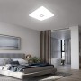 Öuesen 24W moderno impermeabile LED Lampada a soffitto piazza sottile plafoniera a filo Bianco freddo 5000K plafoniere a led pe