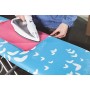 Vileda Smart Plus Asse da Stiro, Regolabile in Altezza, Trasportabile, con Poggiaferro e Presa Elettrica, Blu, Piano Stiro 114 x