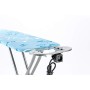 Vileda Smart Plus Asse da Stiro, Regolabile in Altezza, Trasportabile, con Poggiaferro e Presa Elettrica, Blu, Piano Stiro 114 x