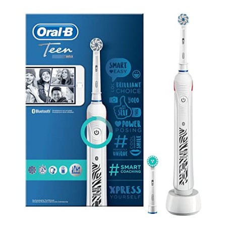 Oral-B Genius 8900 Spazzolini Elettrici Ricaricabili con Connessione Bluetooth, 3 Testine di Ricambio, 1 Custodia da Viaggio, 5 