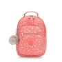 Kipling SEOUL GO S Zainetto per bambini, 35 cm, 14 liters, Multicolore (Hearty Pink Met)